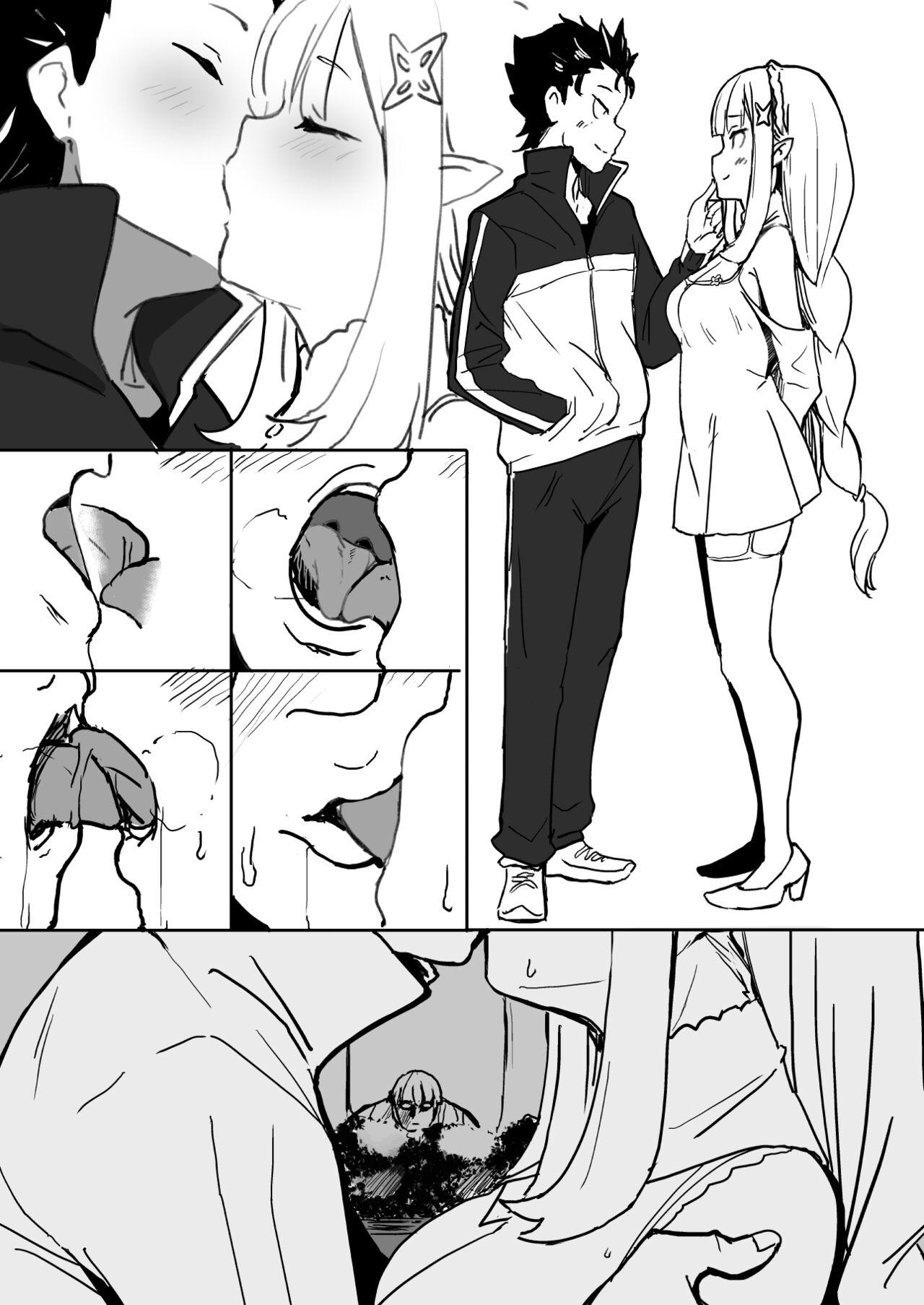 [日本漫画] [Oninarasu] EMT(NTR Part 2) (7/1) (Re: Zero kara Hajimeru Isekai Seikatsu) 单本,巨乳大奶,NTR,内射中出#[11P]-1