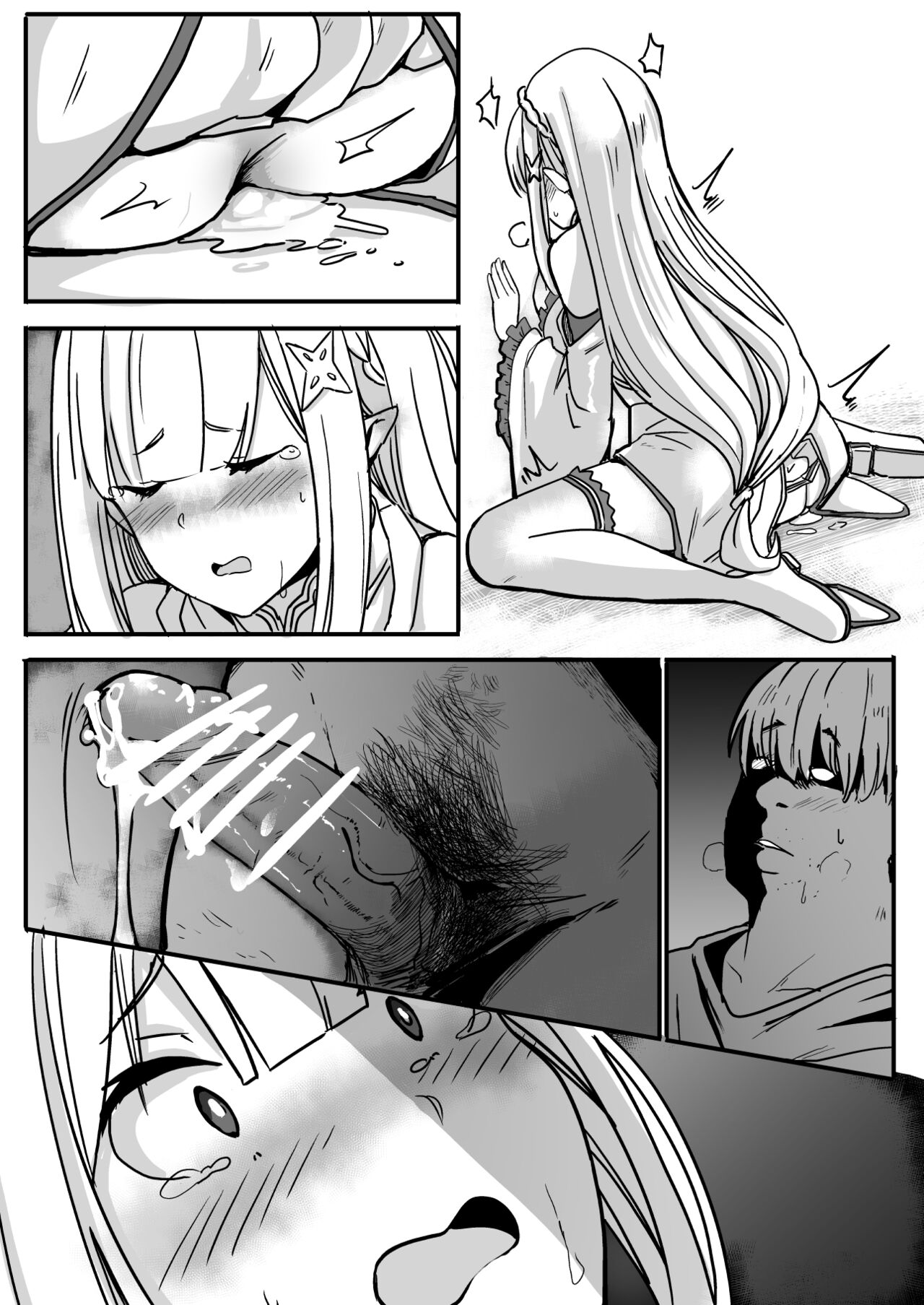 [日本漫画] [Oninarasu] EMT(NTR Part 2) (7/1) (Re: Zero kara Hajimeru Isekai Seikatsu) 单本,巨乳大奶,NTR,内射中出#[11P]-7