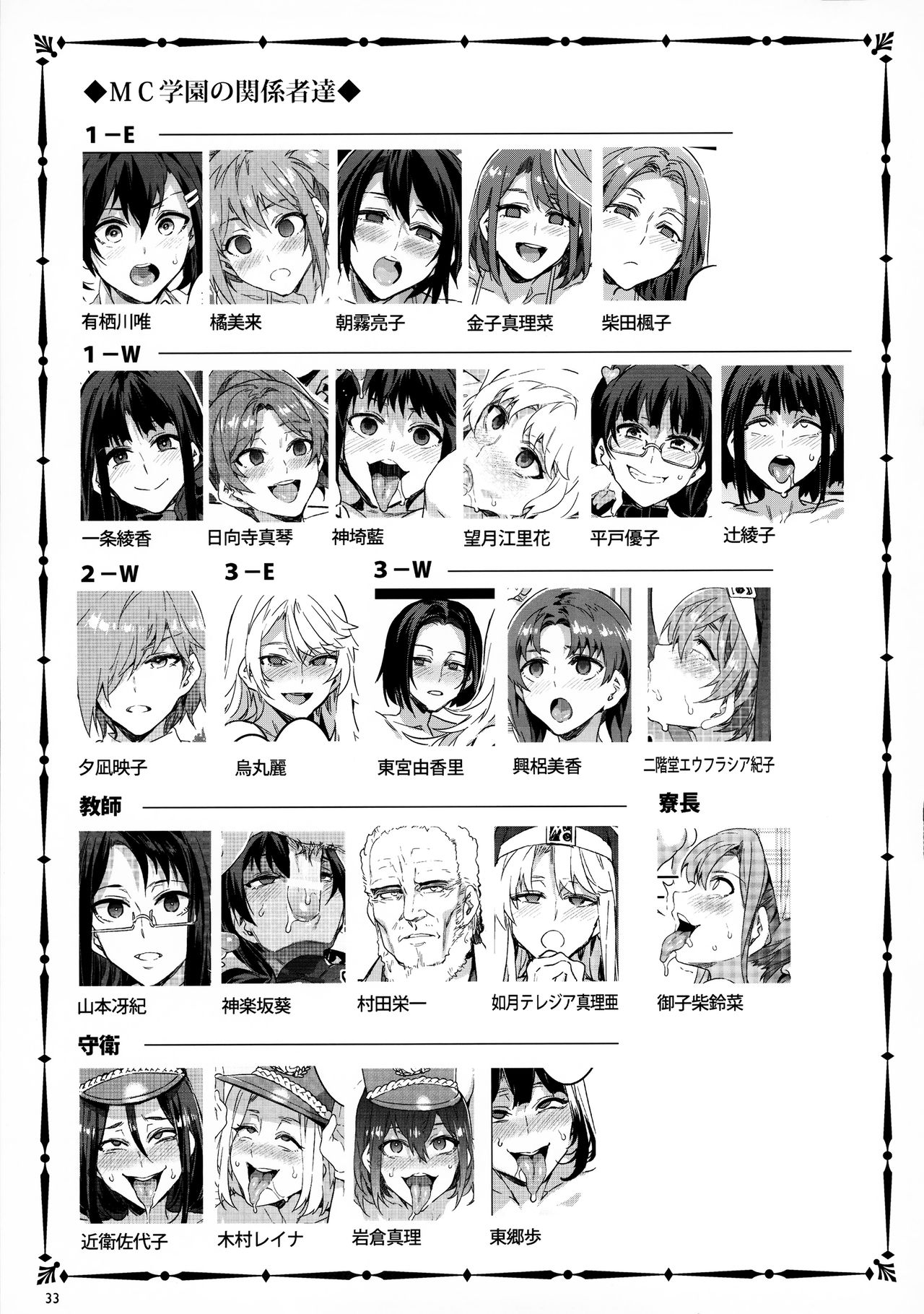 [日本漫画] (C92) [Alice no Takarabako (Mizuryu Kei)] MC Gakuen Nana Jigenme  单本,眼镜,高潮潮吹,群P#[33P]-32