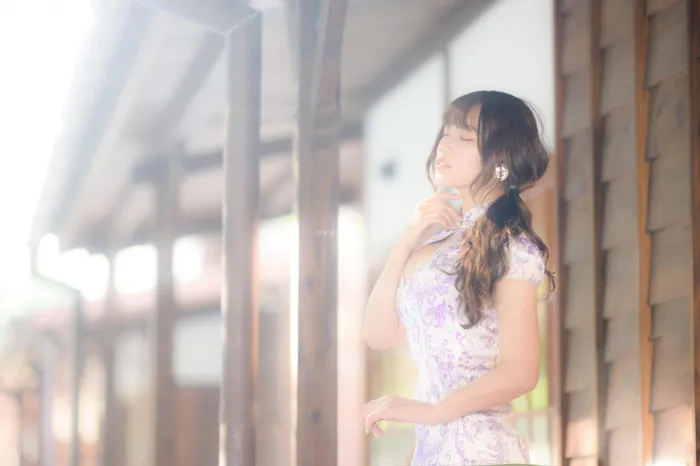 [爱美足] NO.040 Listening 旗袍絲襪高跟美腿外拍 街拍#[87P]-10