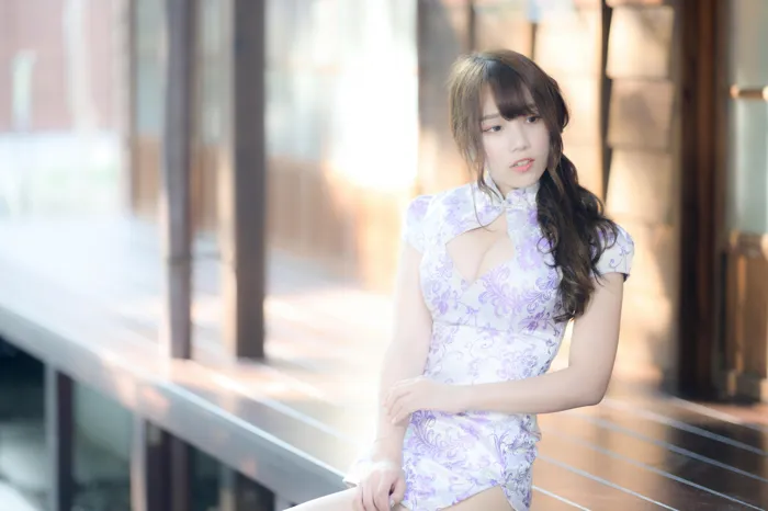 [爱美足] NO.040 Listening 旗袍絲襪高跟美腿外拍 街拍#[87P]-5