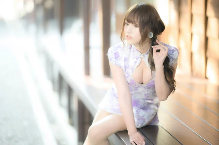[爱美足] NO.040 Listening 旗袍絲襪高跟美腿外拍 街拍#[87P]-4