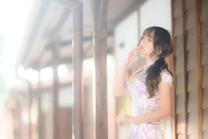 [爱美足] NO.040 Listening 旗袍絲襪高跟美腿外拍 街拍#[87P]-6