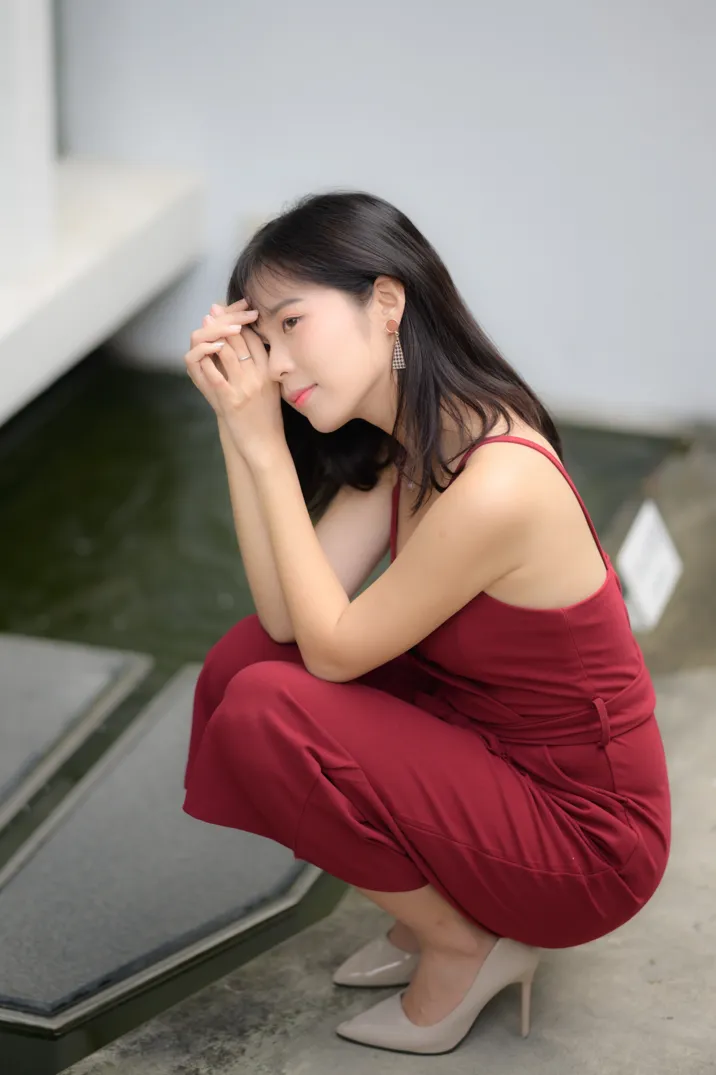 [爱美足] NO.217 YoYo 气质连衣长裤高跟 街拍#[105P]-10