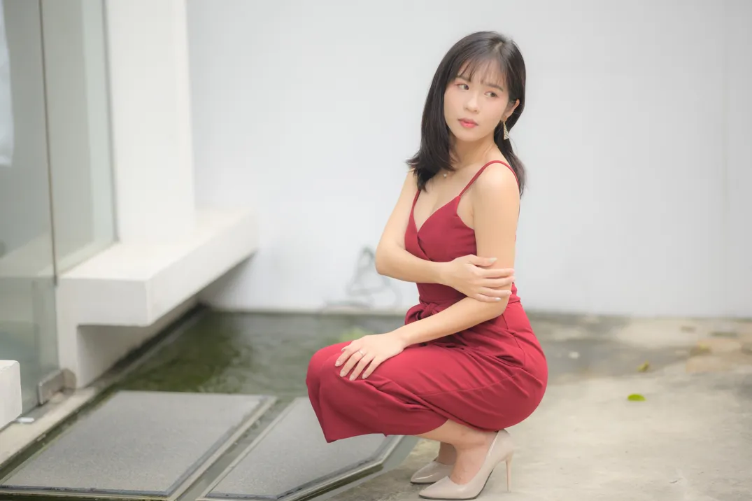 [爱美足] NO.217 YoYo 气质连衣长裤高跟 街拍#[105P]-1