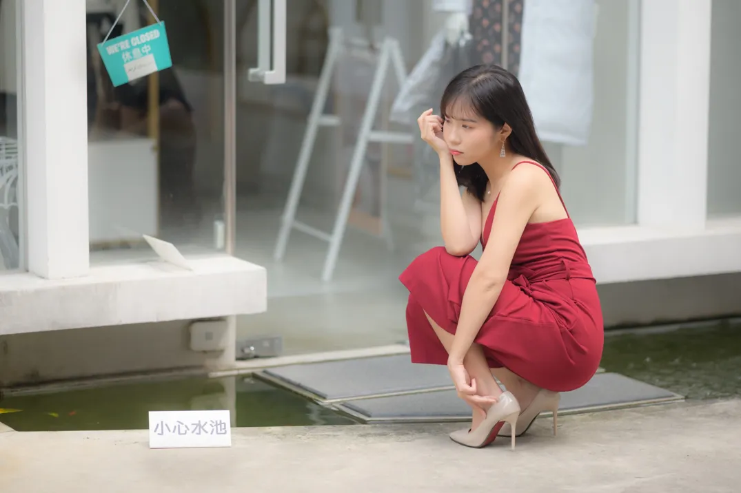 [爱美足] NO.217 YoYo 气质连衣长裤高跟 街拍#[105P]-6