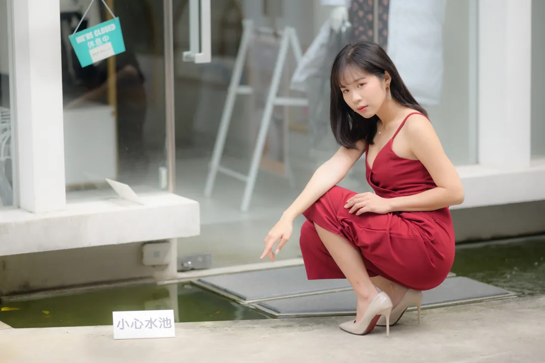 [爱美足] NO.217 YoYo 气质连衣长裤高跟 街拍#[105P]-7
