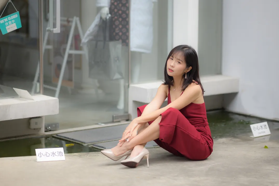 [爱美足] NO.217 YoYo 气质连衣长裤高跟 街拍#[105P]-6