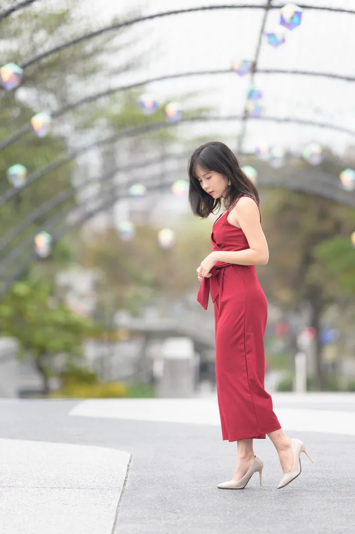 [爱美足] NO.217 YoYo 气质连衣长裤高跟 街拍#[105P]-4