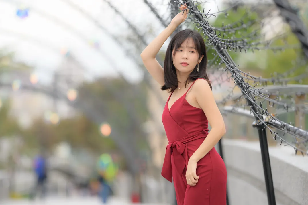 [爱美足] NO.217 YoYo 气质连衣长裤高跟 街拍#[105P]-3