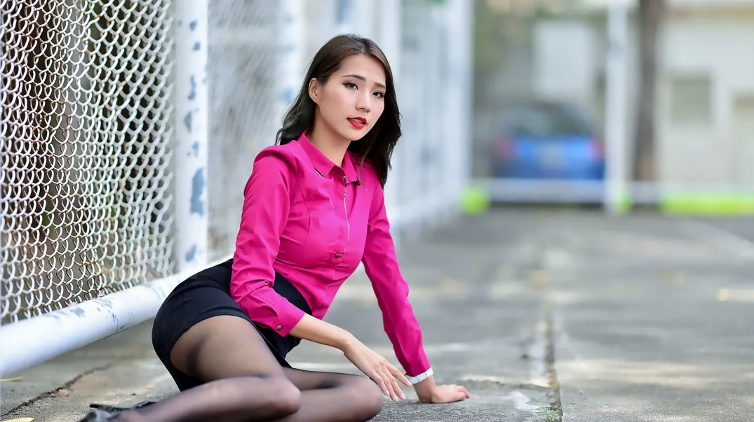 [爱美足] NO.199 Anita黄韵菲 OL黑丝高跟美腿 街拍#[105P]-8