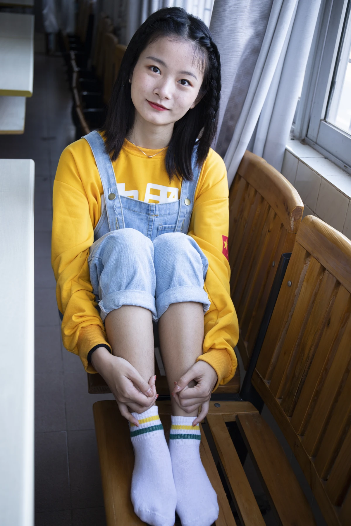 [爱美足] NO.019 刁钻的角度 四川妹子琳琳教室秀美脚 南国足艺#[121P]-6
