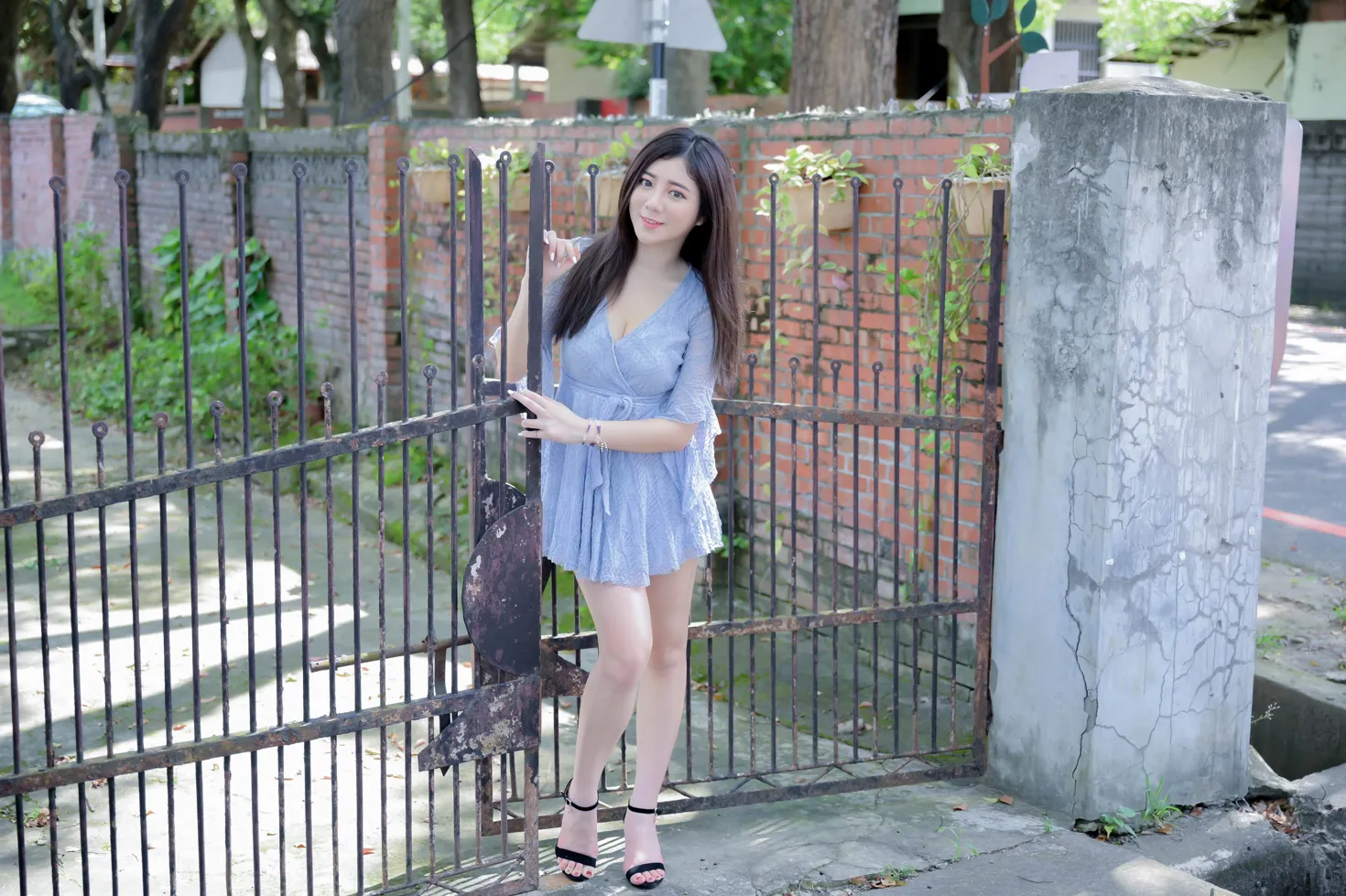 [爱美足] NO.211 乐乐 连衣裙凉高美腿 街拍#[71P]-1