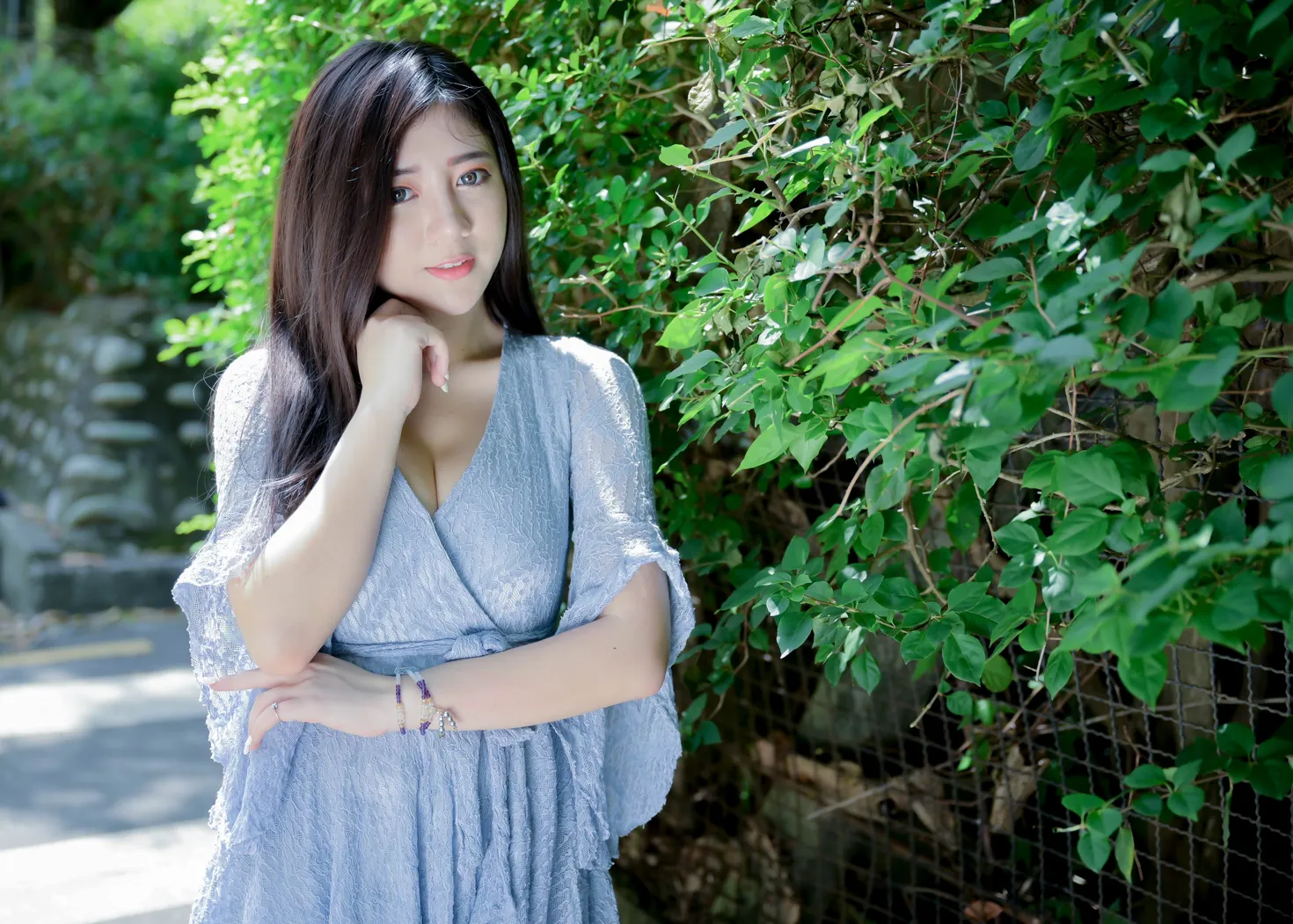 [爱美足] NO.211 乐乐 连衣裙凉高美腿 街拍#[71P]-1
