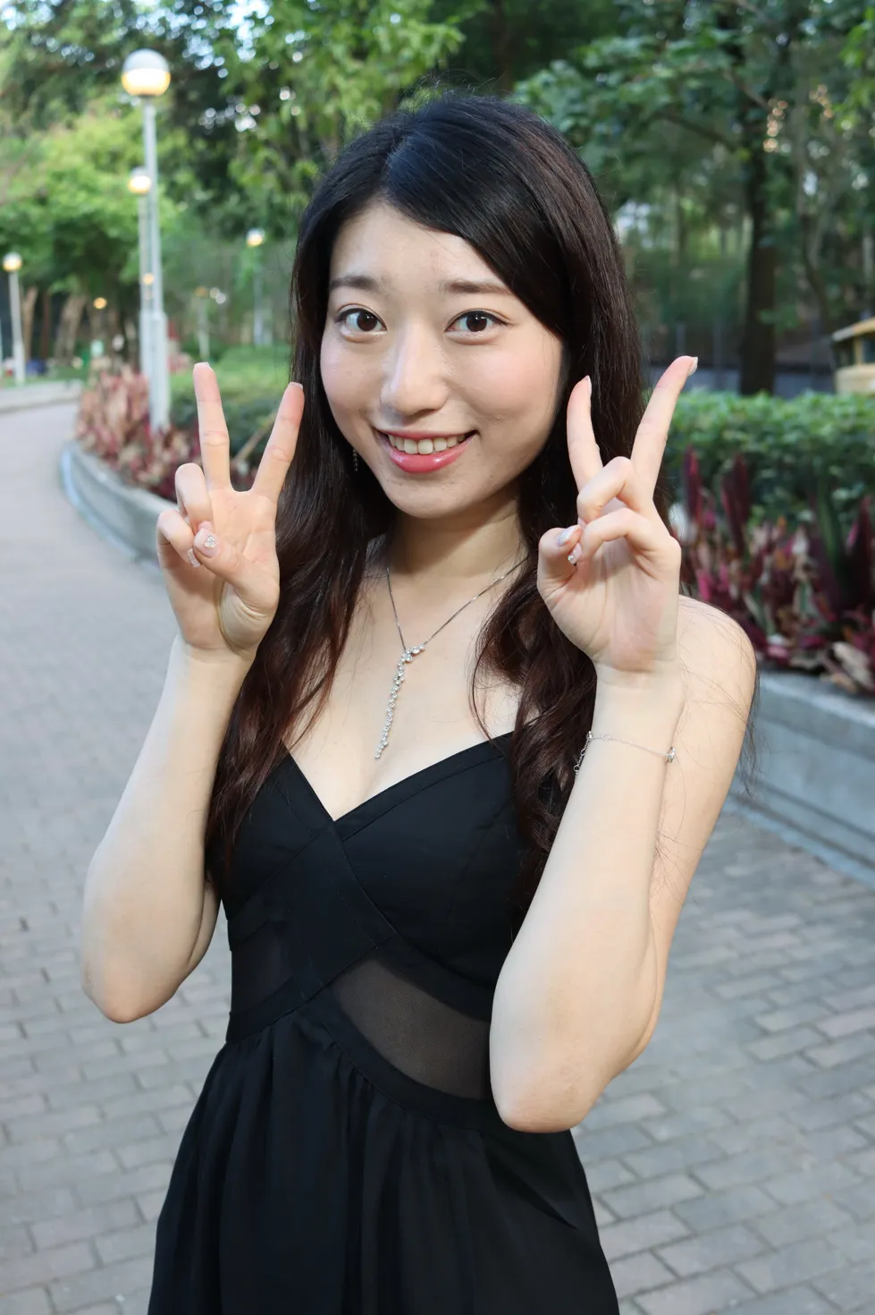 [爱美足] NO.106 吴小葵 公园黑色长裙 街拍#[61P]-3