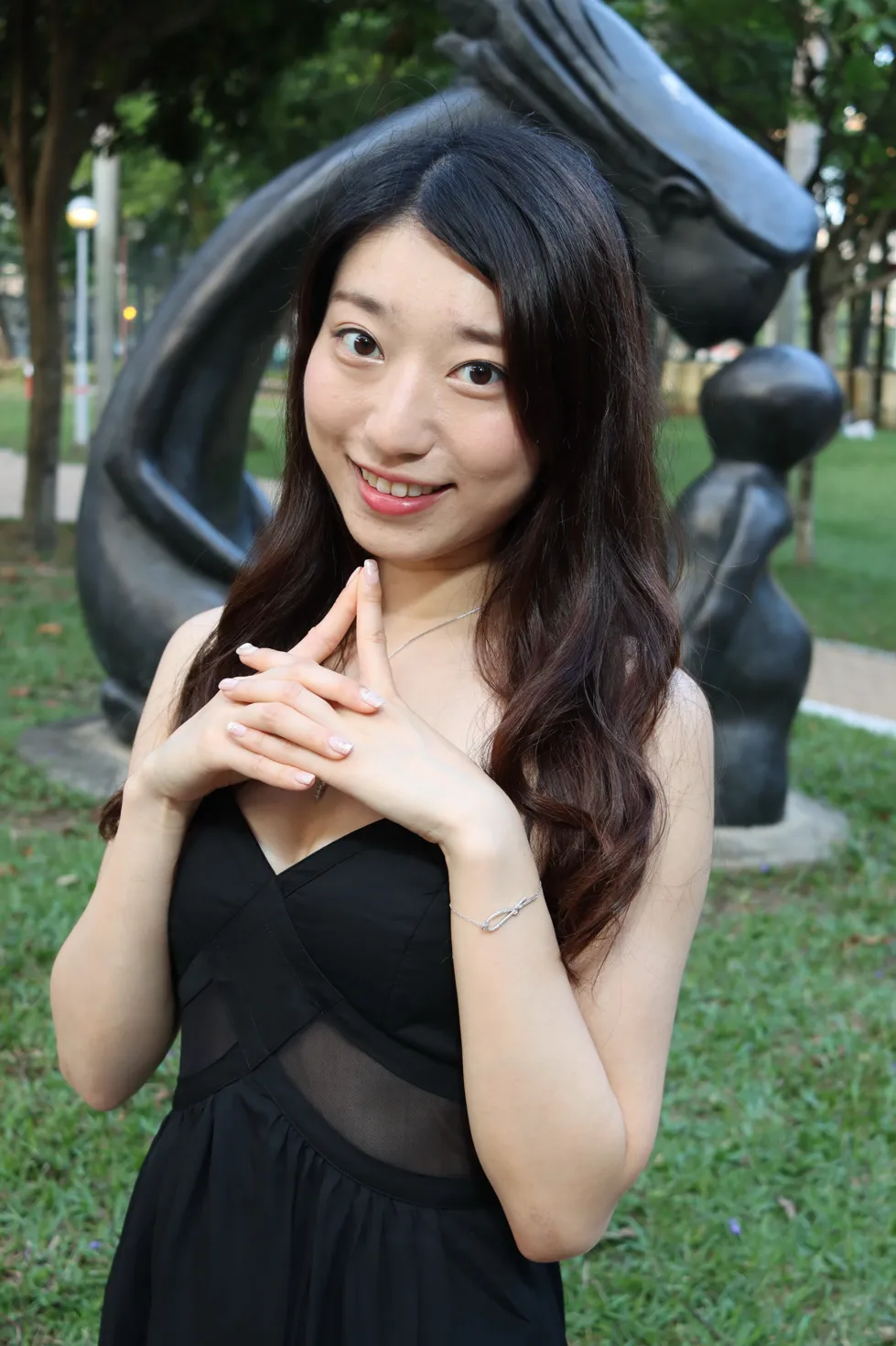 [爱美足] NO.106 吴小葵 公园黑色长裙 街拍#[61P]-6