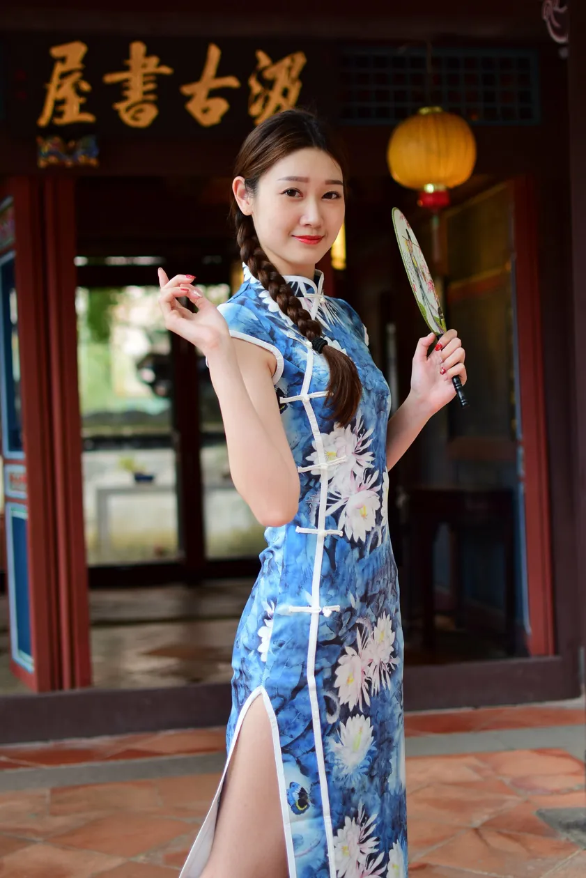 [爱美足] NO.174 美元 高衩长旗袍白高跟美腿 街拍#[105P]-10