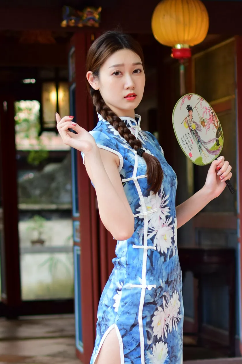 [爱美足] NO.174 美元 高衩长旗袍白高跟美腿 街拍#[105P]-3