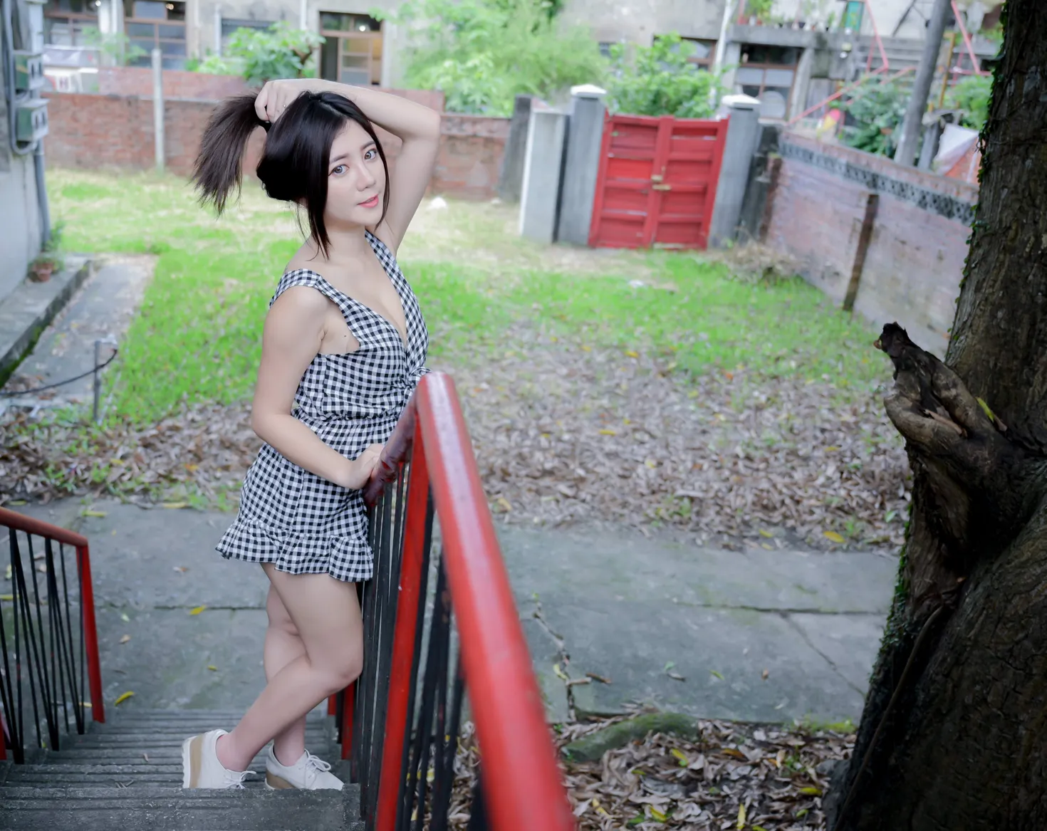 [爱美足] NO.214 乐乐 休闲布鞋美腿 街拍#[95P]-10