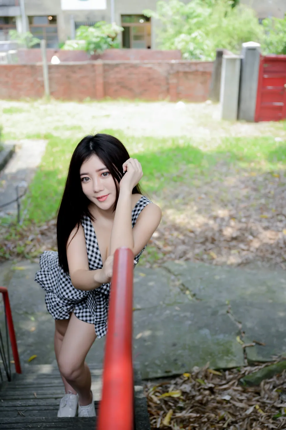 [爱美足] NO.214 乐乐 休闲布鞋美腿 街拍#[95P]-3