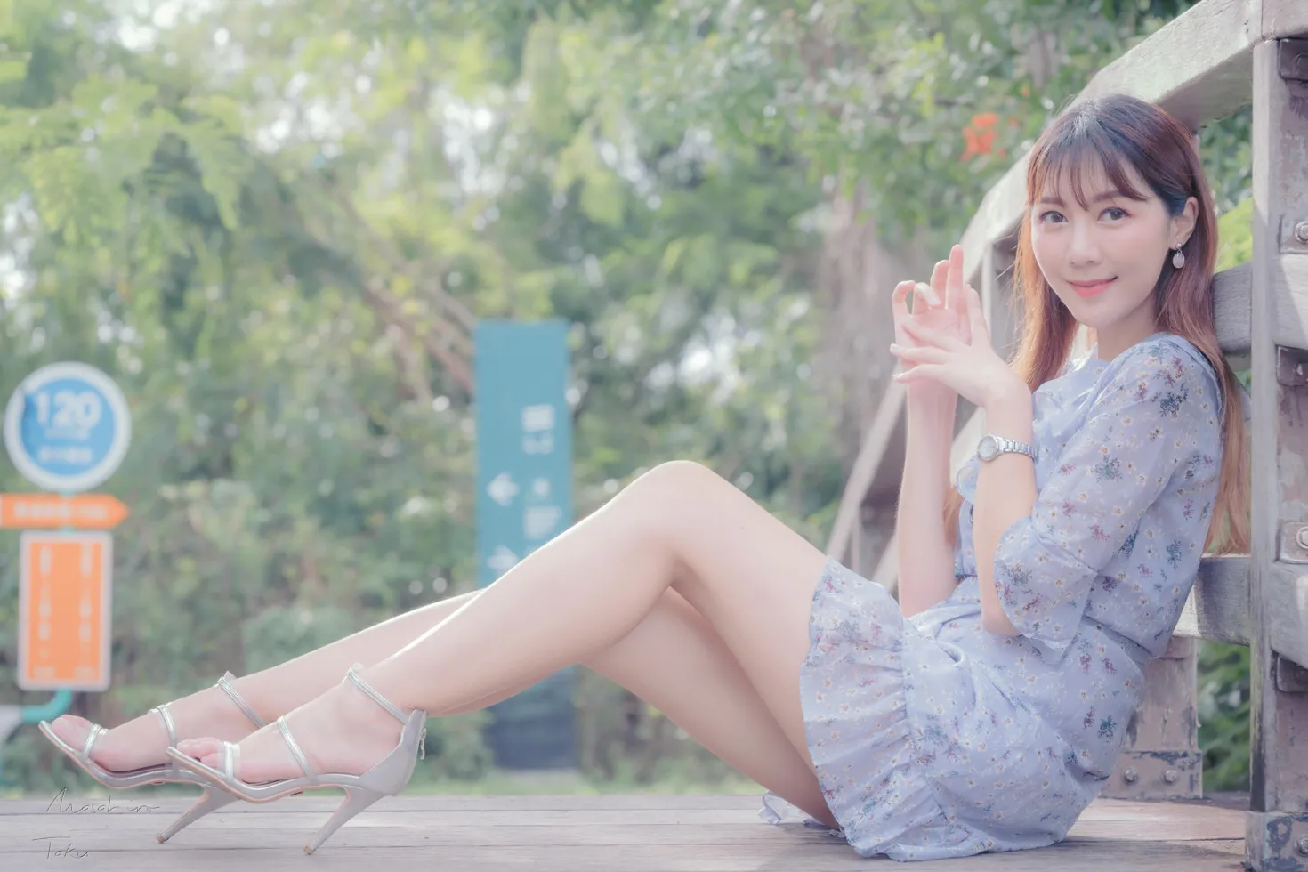 [爱美足] NO.197 彭璇 连衣短裙涼高美腿 街拍#[58P]-3