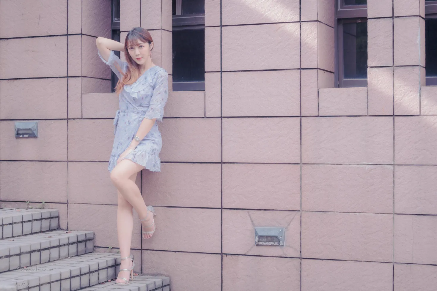 [爱美足] NO.197 彭璇 连衣短裙涼高美腿 街拍#[58P]-8