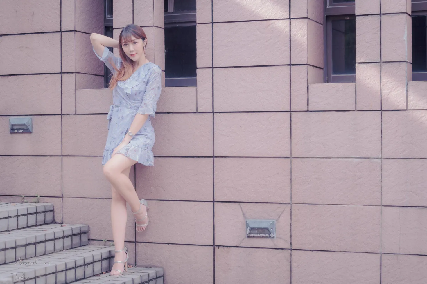 [爱美足] NO.197 彭璇 连衣短裙涼高美腿 街拍#[58P]-9
