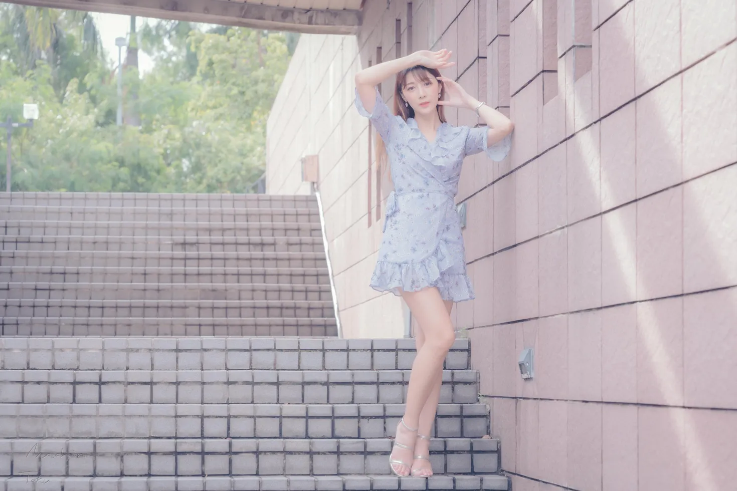 [爱美足] NO.197 彭璇 连衣短裙涼高美腿 街拍#[58P]-4