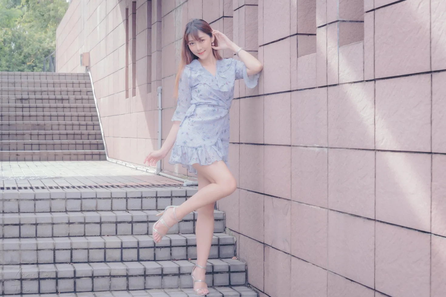 [爱美足] NO.197 彭璇 连衣短裙涼高美腿 街拍#[58P]-5