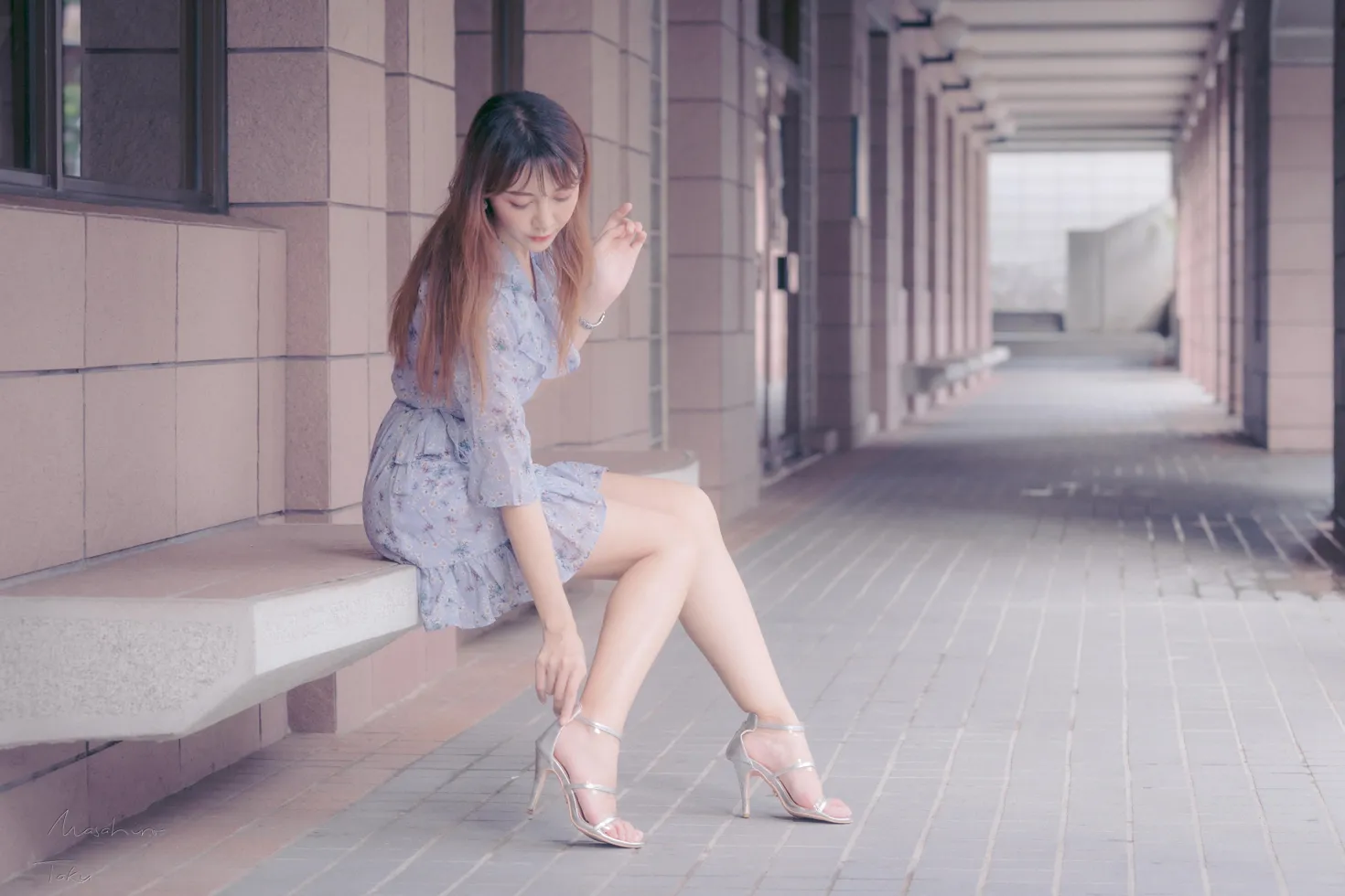 [爱美足] NO.197 彭璇 连衣短裙涼高美腿 街拍#[58P]-7