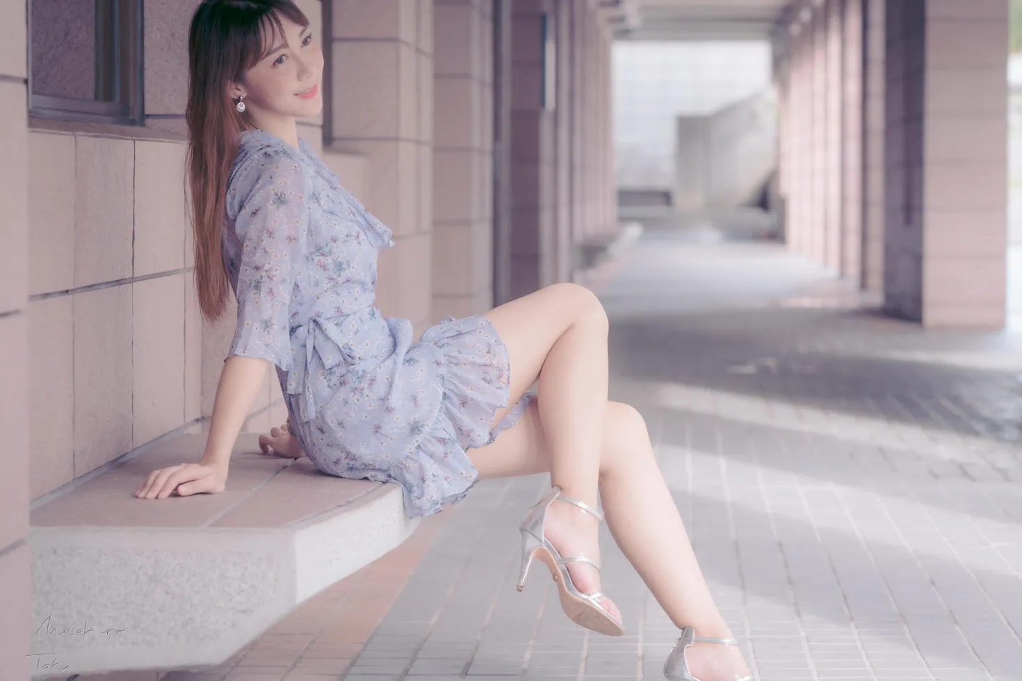 [爱美足] NO.197 彭璇 连衣短裙涼高美腿 街拍#[58P]-9