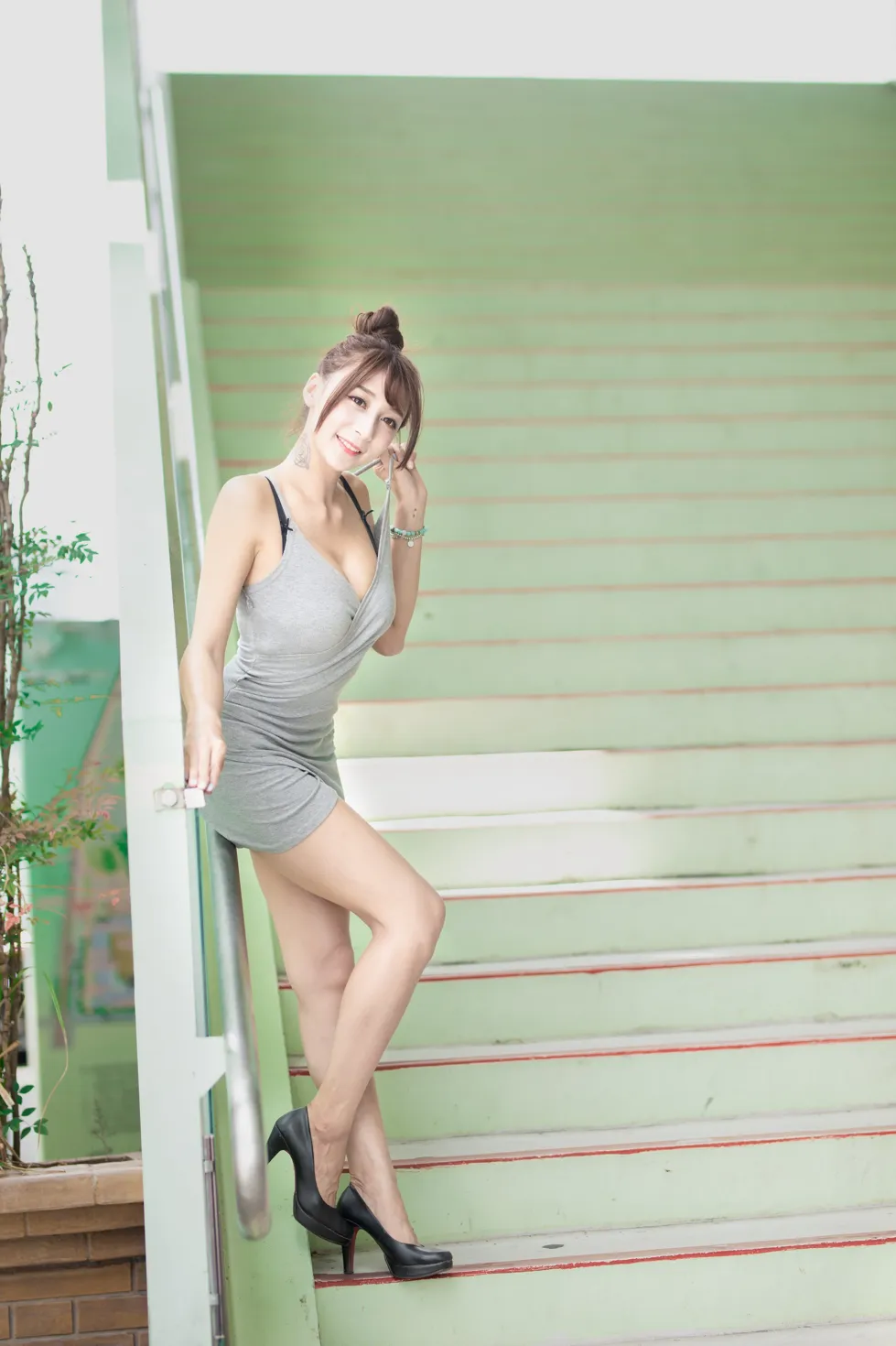 [爱美足] NO.179 陈奕洁 连衣短裙高跟美腿 街拍#[35P]-7