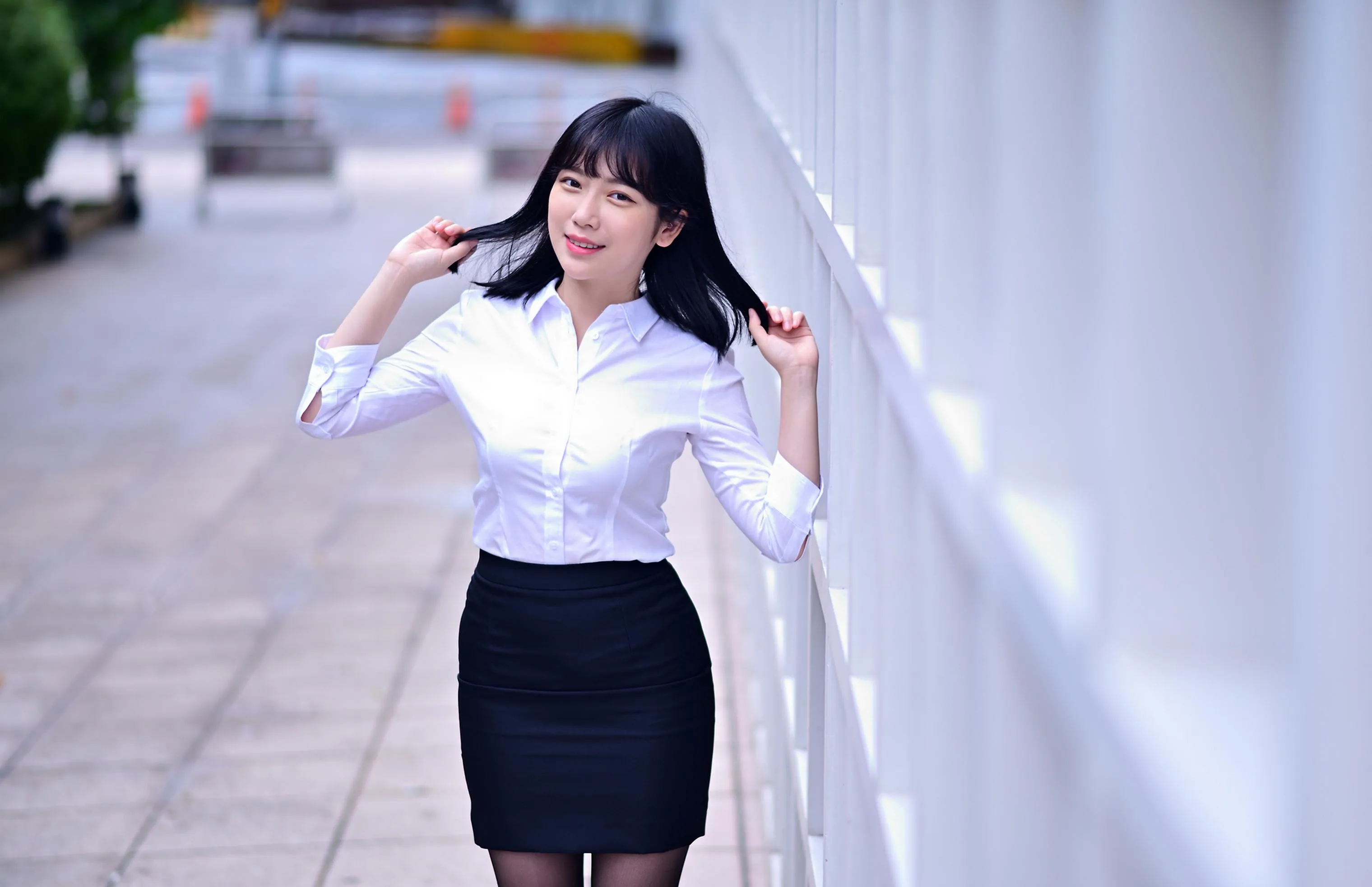 [爱美足] NO.147 塔塔酱 OL黑丝美腿 街拍#[53P]-4