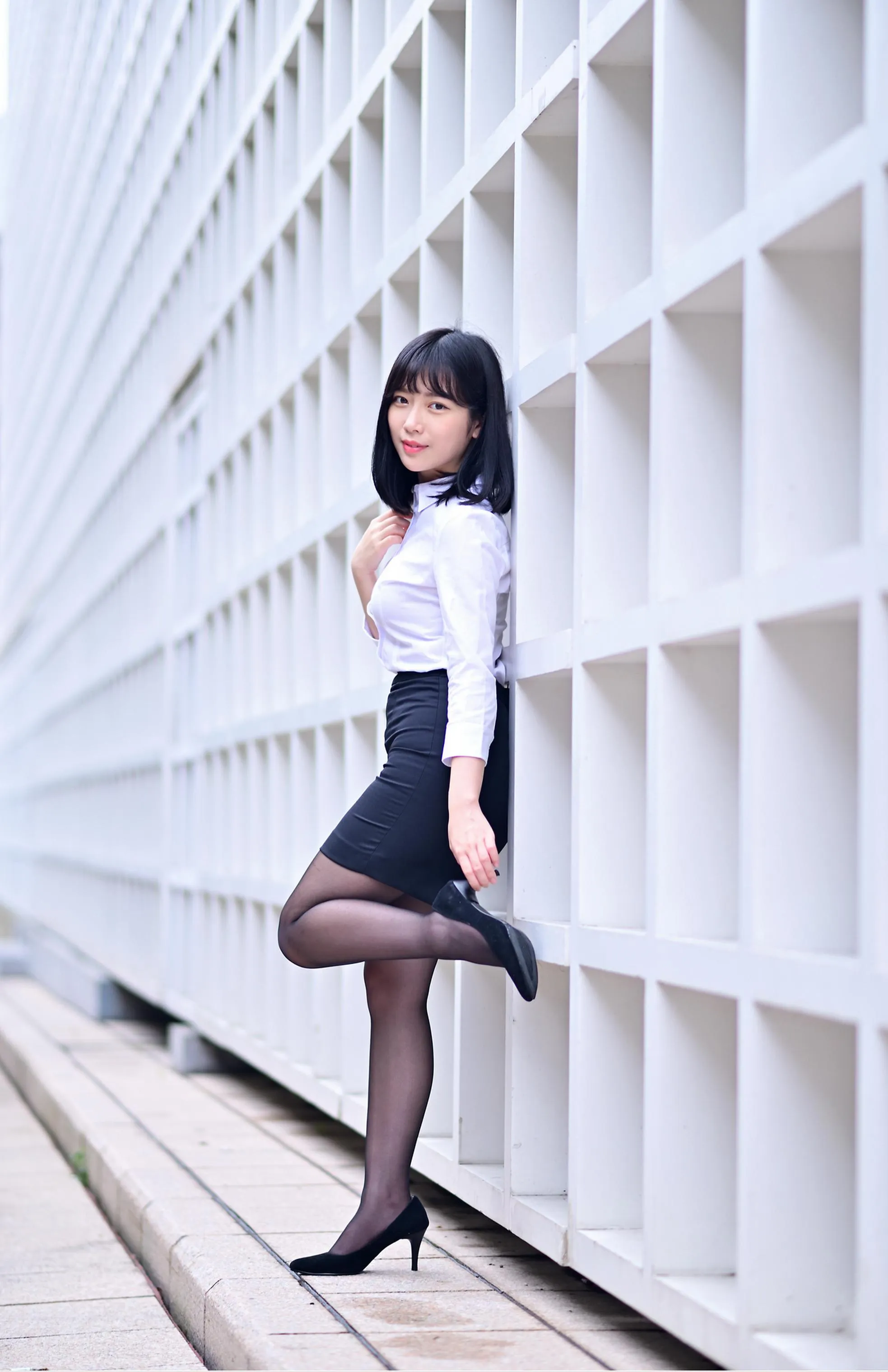 [爱美足] NO.147 塔塔酱 OL黑丝美腿 街拍#[53P]-7