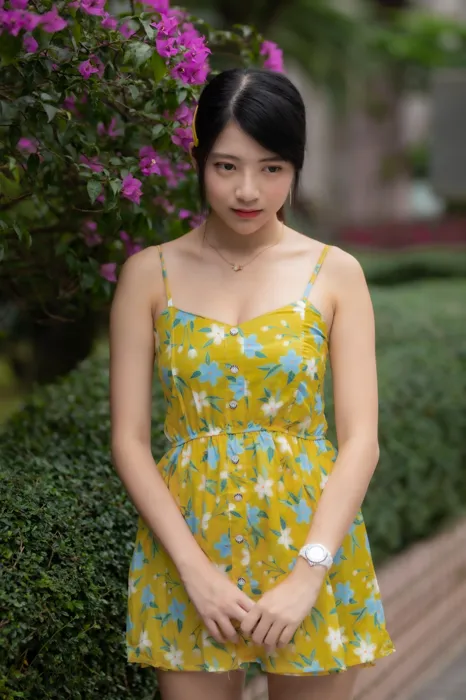 [爱美足] NO.090 湘芹 性感短裙 高跟美腿外拍 街拍#[64P]-1