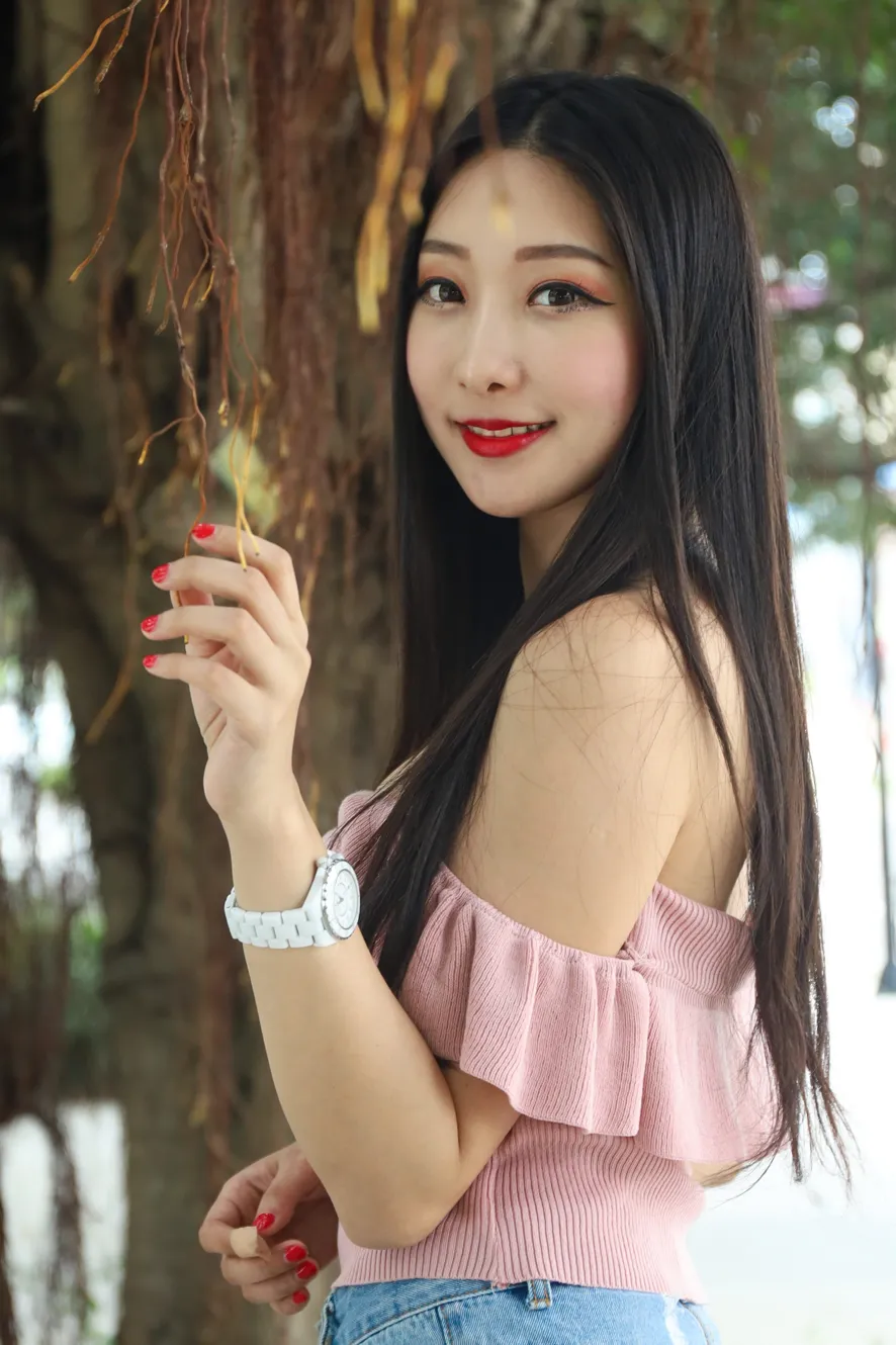 [爱美足] NO.133 吴采婕 牛仔短裤高跟美腿 街拍#[54P]-3