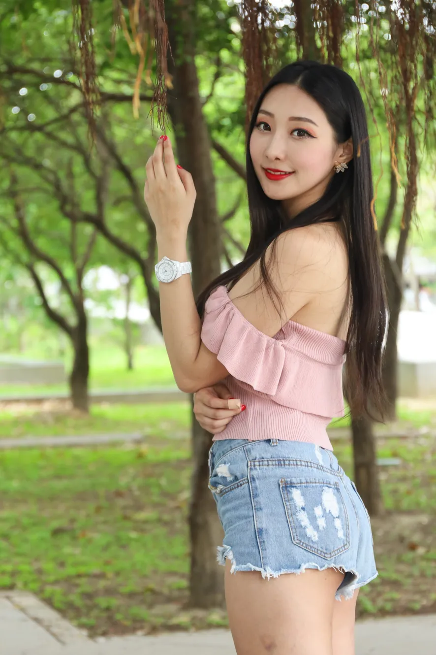 [爱美足] NO.133 吴采婕 牛仔短裤高跟美腿 街拍#[54P]-7