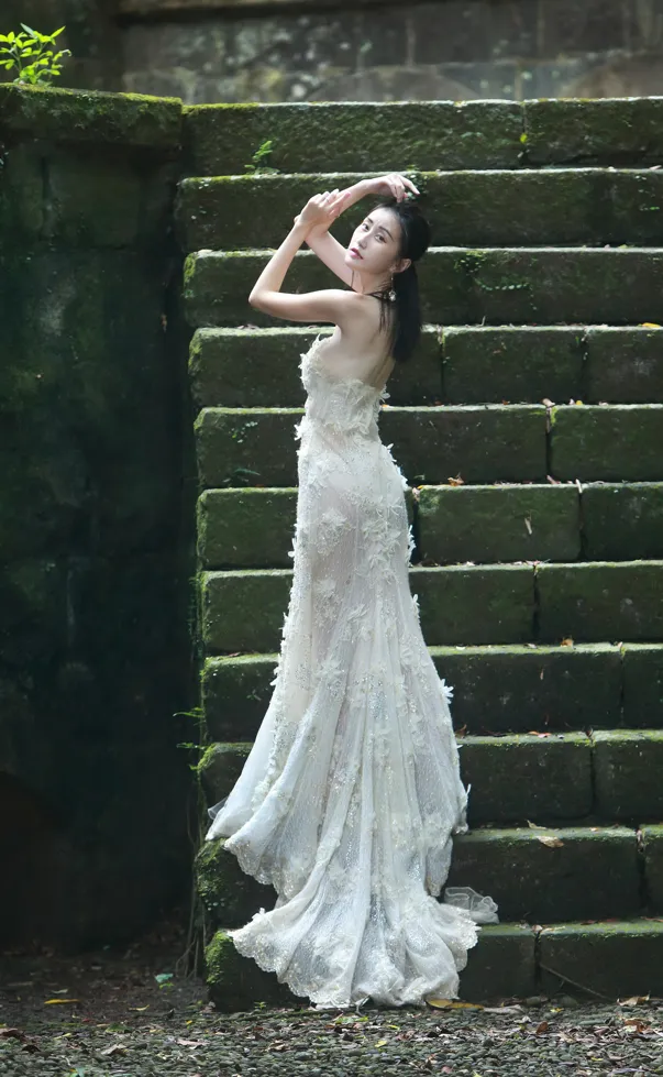 [爱美足] NO.148 王红 镂空白纱涼高美腿 街拍#[70P]-9