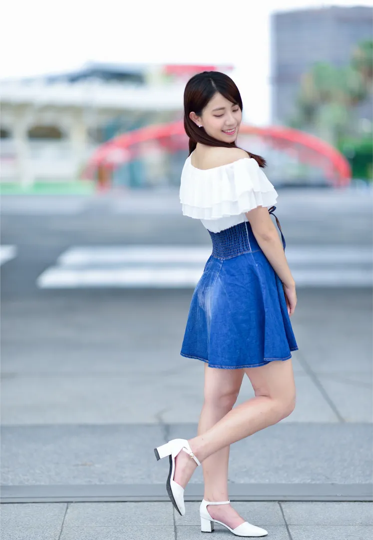 [爱美足] NO.168 姍姍 牛仔短裙涼高美腿 街拍#[35P]-4