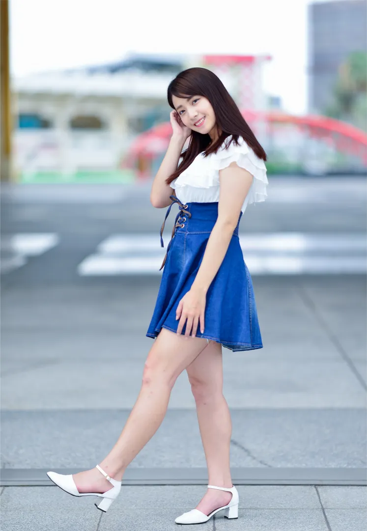 [爱美足] NO.168 姍姍 牛仔短裙涼高美腿 街拍#[35P]-3