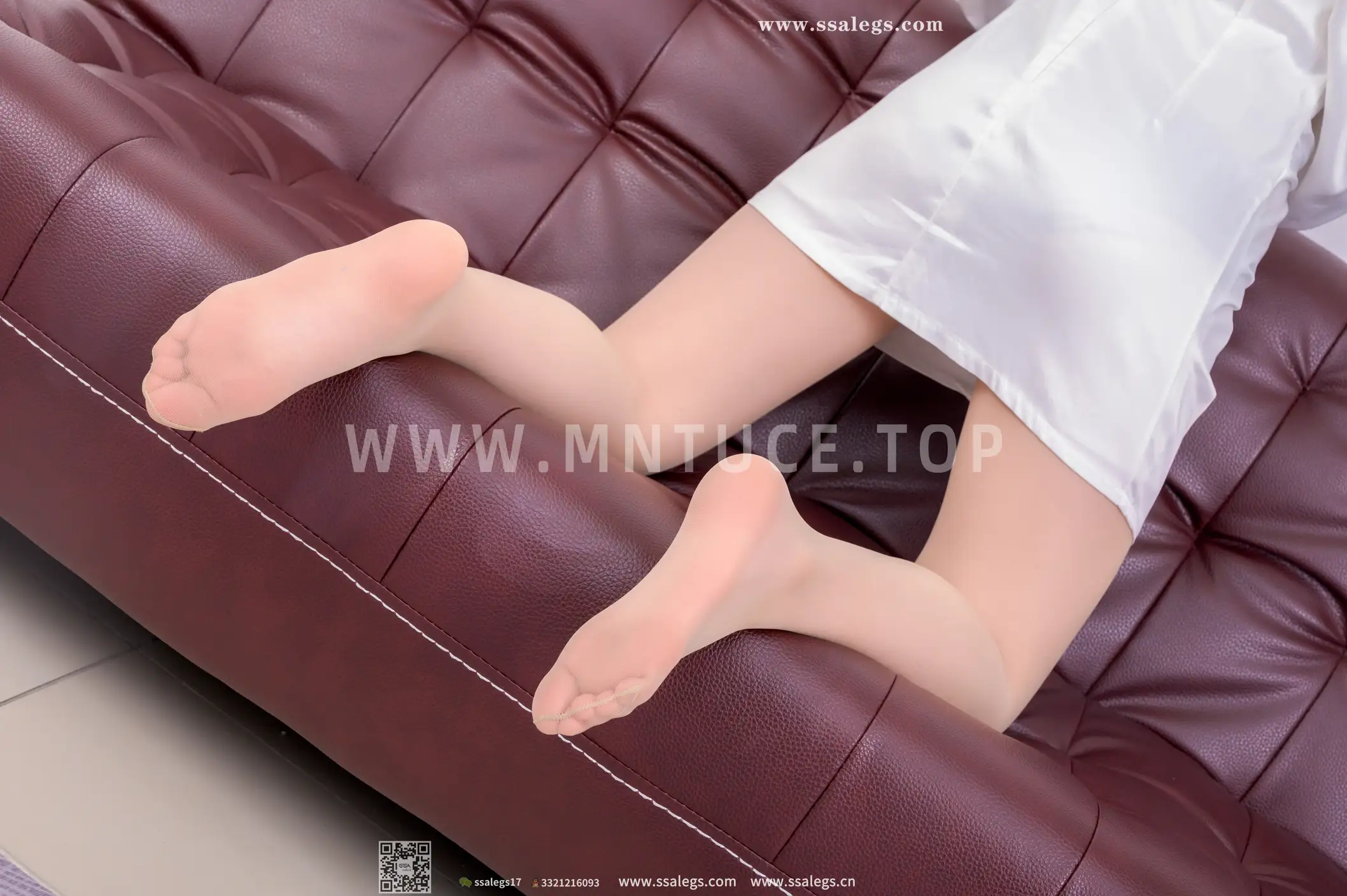 [爱美足] NO.434 萍萍白色连衣裙 丝社#[128P]-2