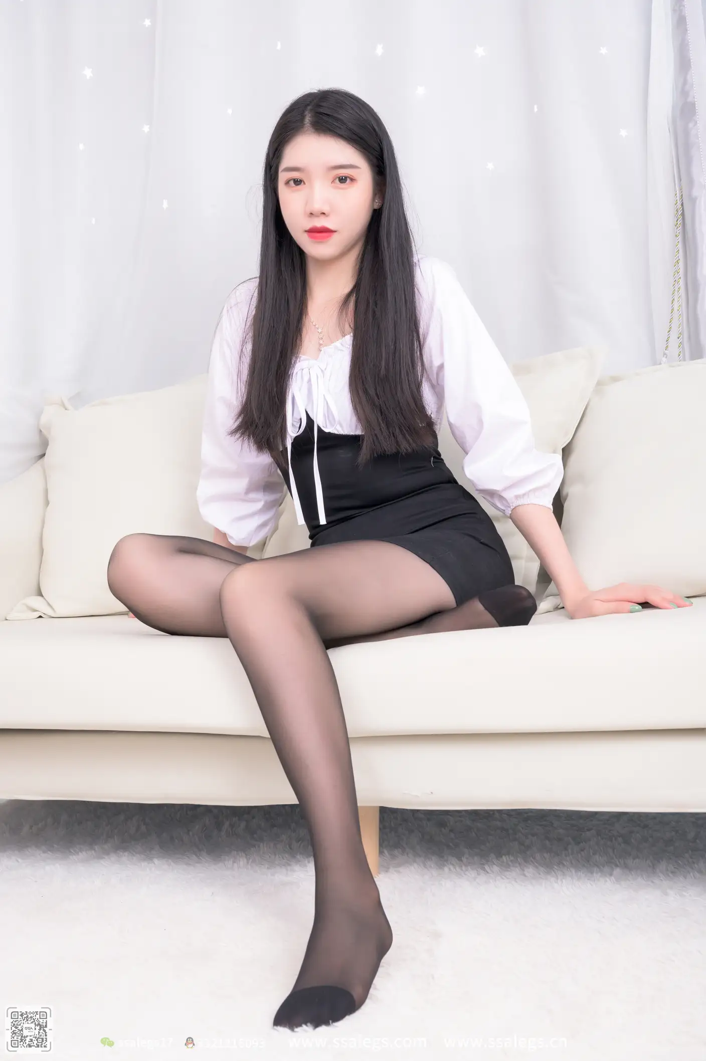 [爱美足] NO.517 秋秋 黑丝写真（下) 丝社#[122P]-7
