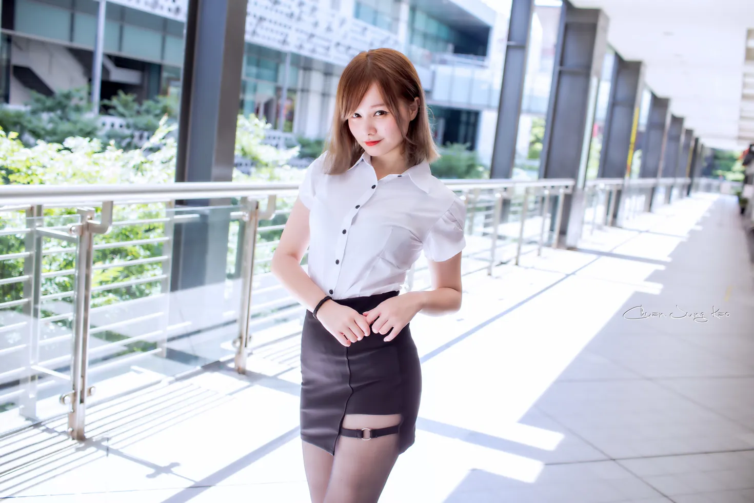 [爱美足] NO.167 乐儿 OL黑丝高跟美腿 街拍#[39P]-1