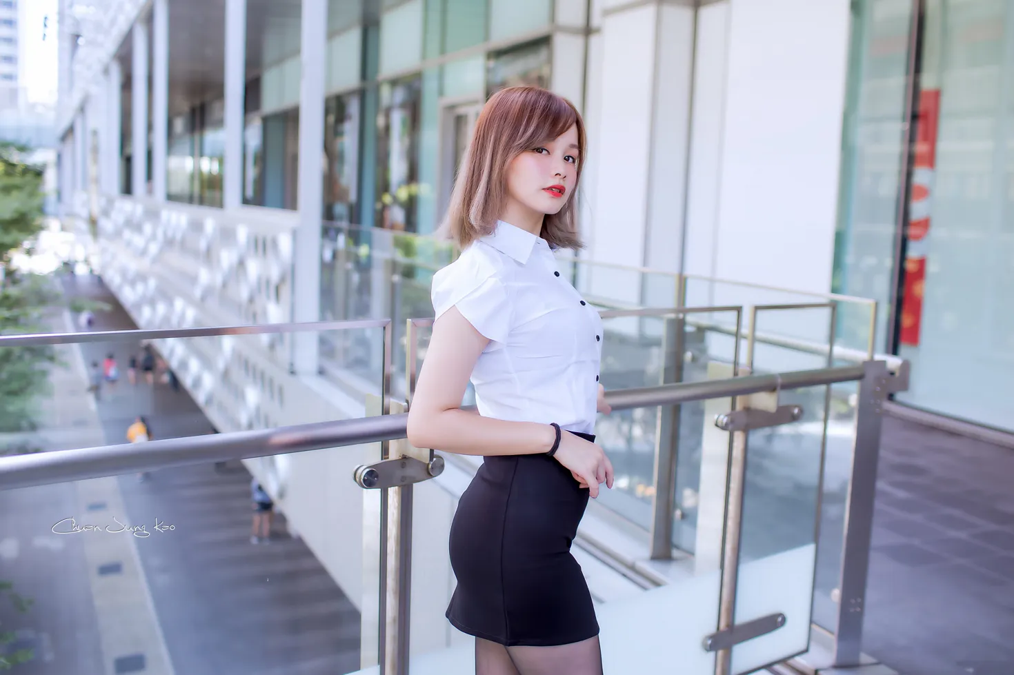 [爱美足] NO.167 乐儿 OL黑丝高跟美腿 街拍#[39P]-2