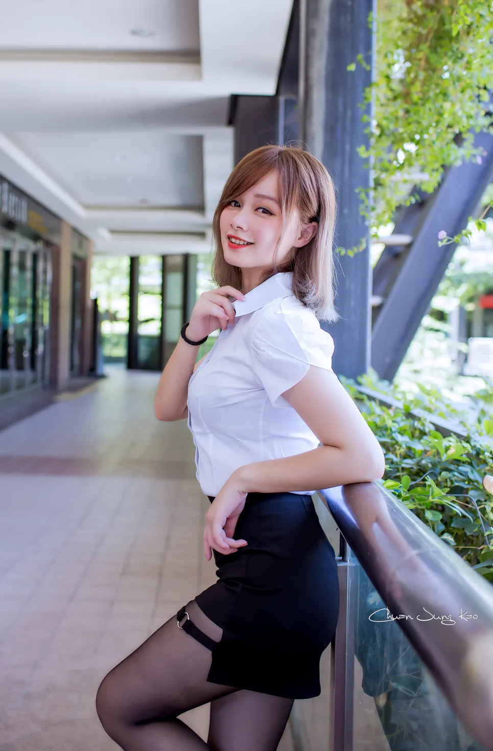 [爱美足] NO.167 乐儿 OL黑丝高跟美腿 街拍#[39P]-1