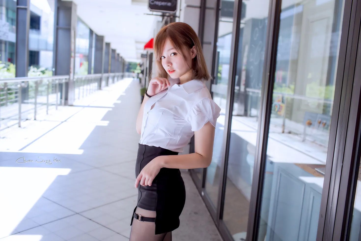 [爱美足] NO.167 乐儿 OL黑丝高跟美腿 街拍#[39P]-7