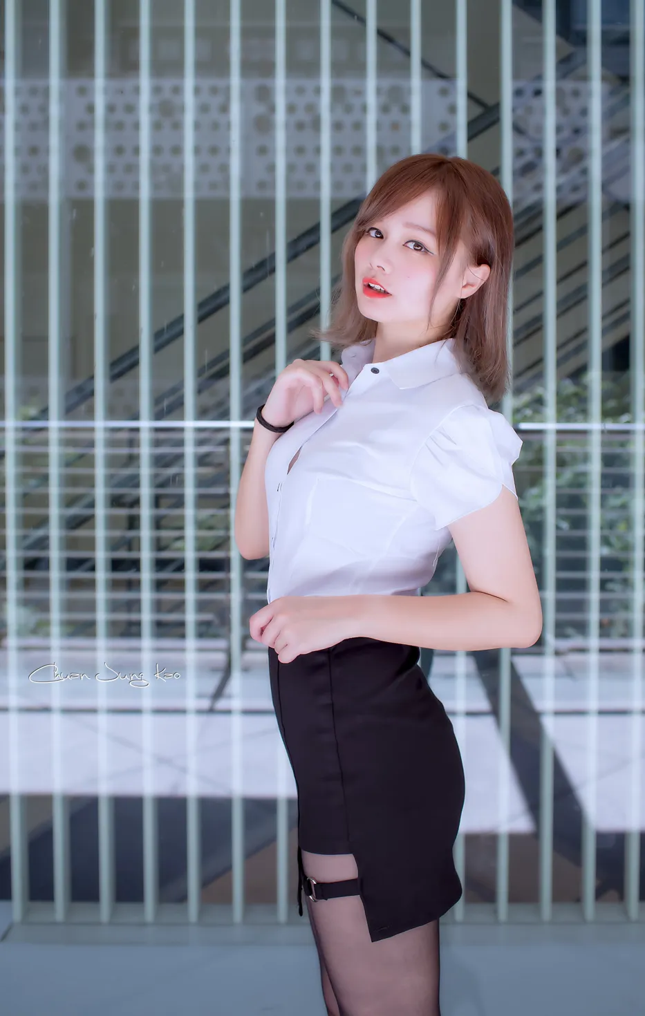 [爱美足] NO.167 乐儿 OL黑丝高跟美腿 街拍#[39P]-9