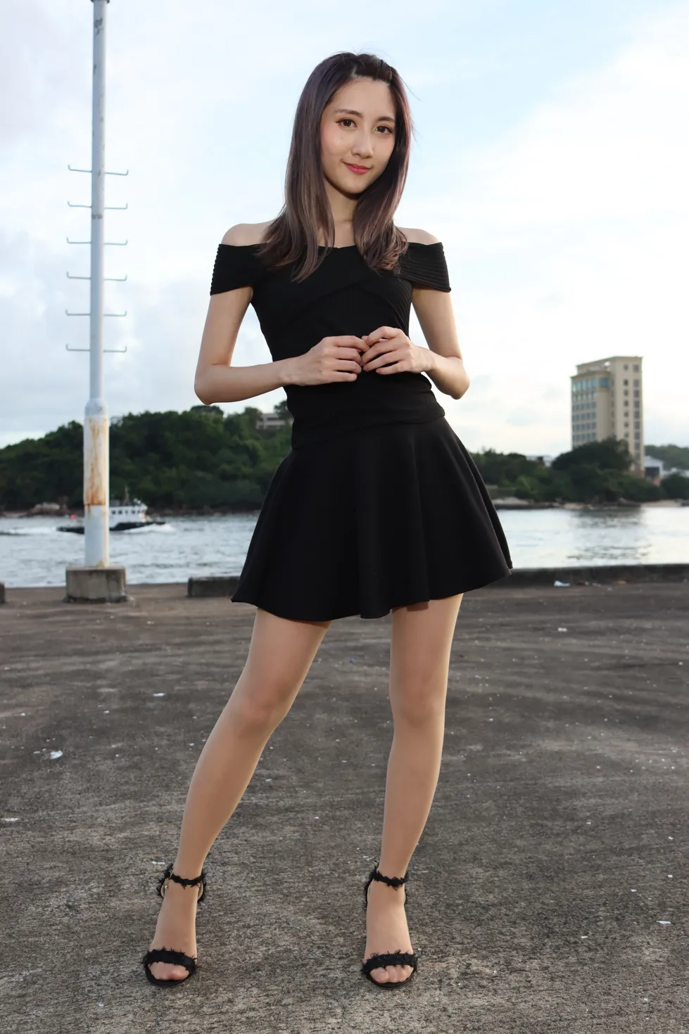[爱美足] NO.140 Elaine Chung 连衣裙丝袜凉高美腿 街拍#[73P]-9