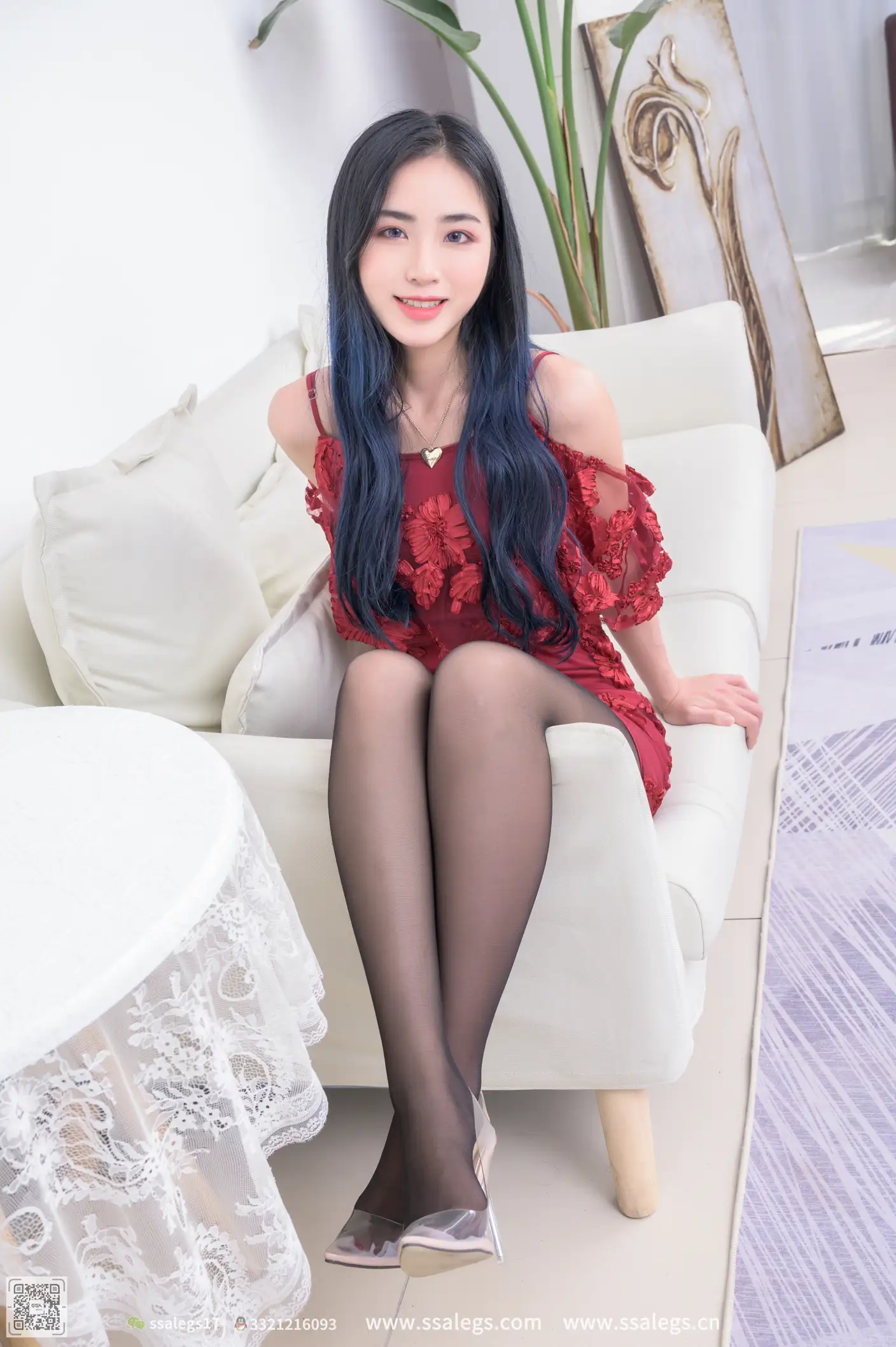 [爱美足] NO.523 茵茵 黑丝写真（上) 丝社#[127P]-1