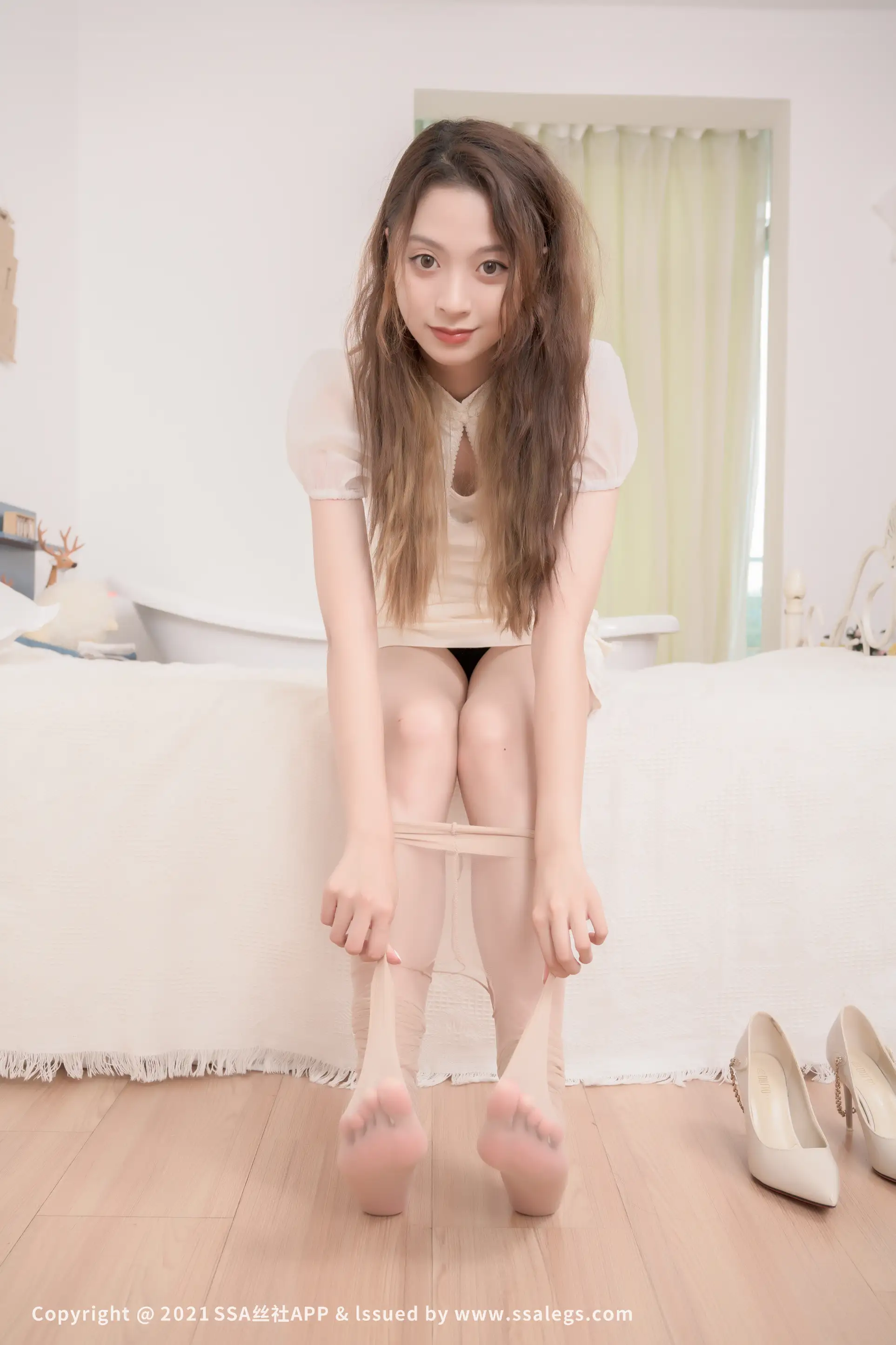 [爱美足] NO.771 模特琦琦的肉丝袜玉足(下) 丝社#[116P]-4